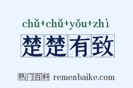 楚楚有致是什么意思的图片